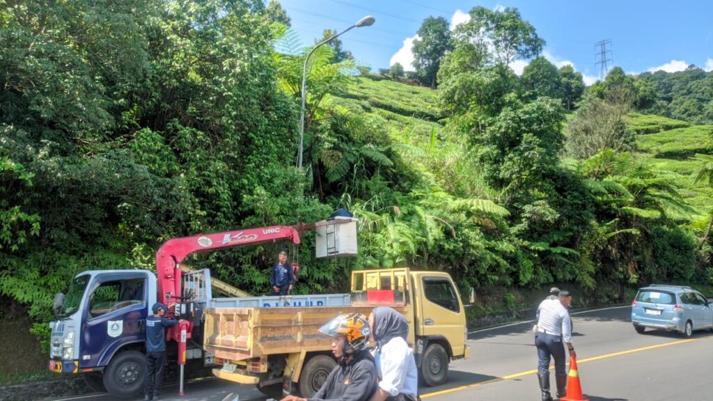 341 PJU Siap Dipasang Sepanjang Kawasan Puncak, Mulai dari Gadog Sampai Warpat
