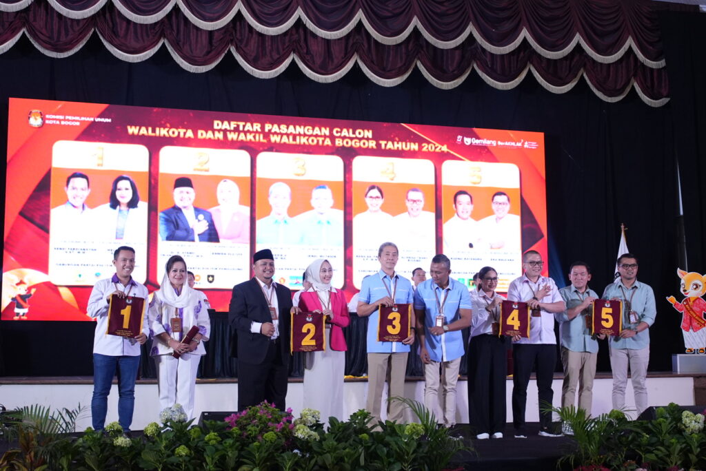 Daftar Nomor Urut Calon Wali Kota Bogor, Lengkap Dengan Partai Pengusungnya!