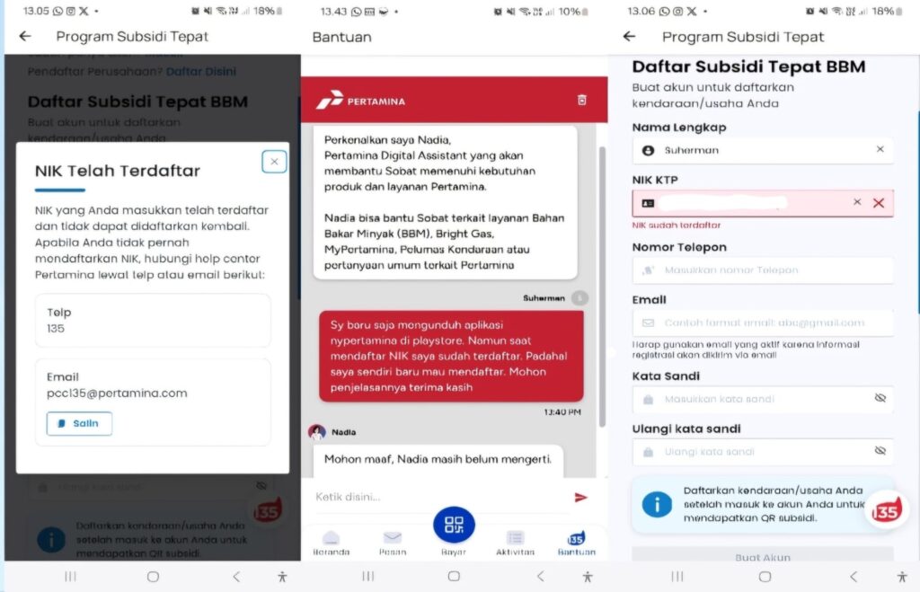 Data Digunakan Pihak Lain, Seorang Warga Bogor Tak Bisa Daftar MyPertamina