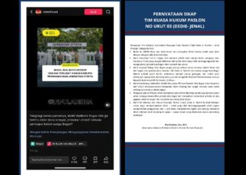 Soal Isu Miring, Tim Hukum Paslon Dedie-Jenal : Berita itu 1000% Hoax