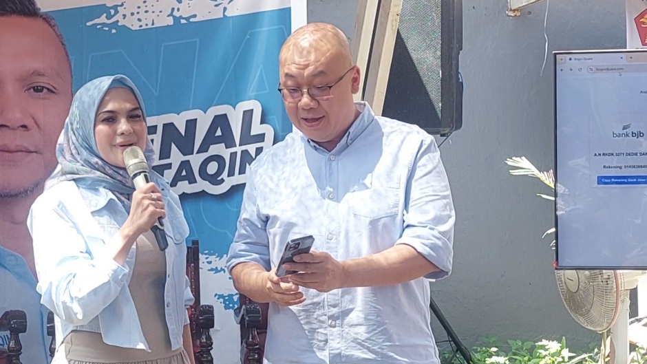 Pengusaha Harlan Bengardi Berdonasi Untuk Memenangkan Dedie-Jenal