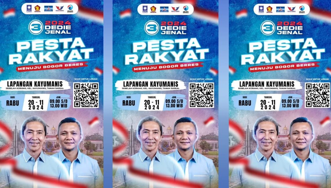 Artis Ibu Kota Meriahkan Pesta Rakyat Menuju Bogor Beres Bersama Paslon Dedie-Jenal