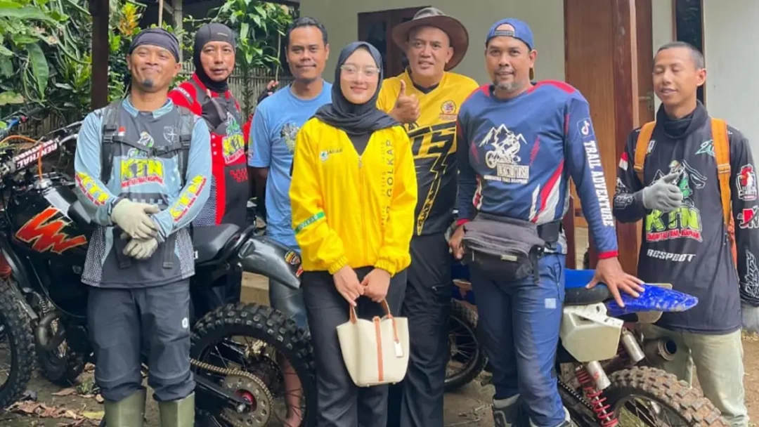 Rahma Sakura Tinjau Langsung Lokasi Bencana Longsor di Gegerbitung