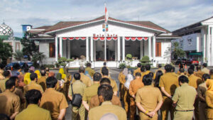 Apel Pagi, Pj Wali Kota Sampaikan Apresiasi Pemerintah Pusat Kepada Pemkot