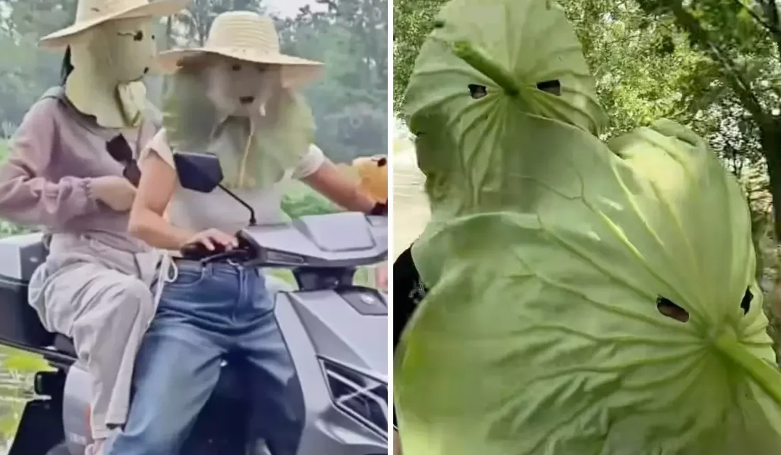 Tren Kecantikan Baru, Tiktokers Asal China Pakai Masker Daun Teratai Jadi Viral