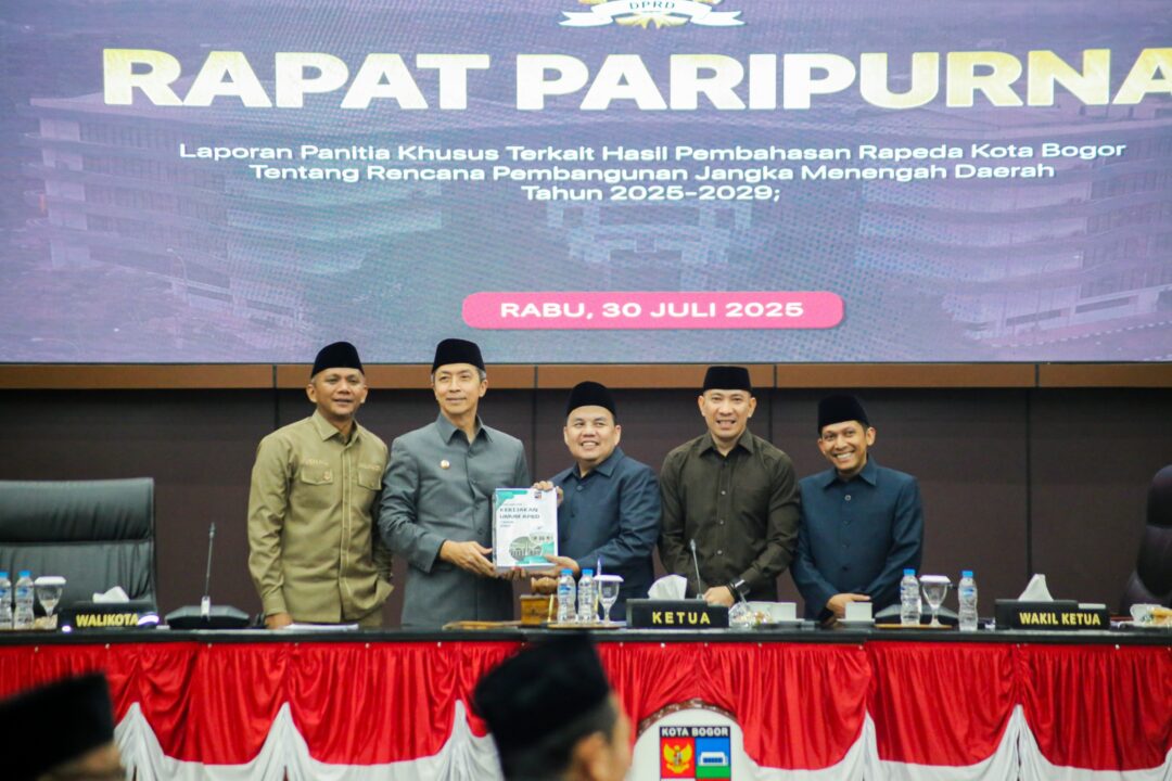 RPJMD Kota Bogor 2025–2029 Disahkan, Fokus pada SDM Unggul dan Infrastruktur Terpadu