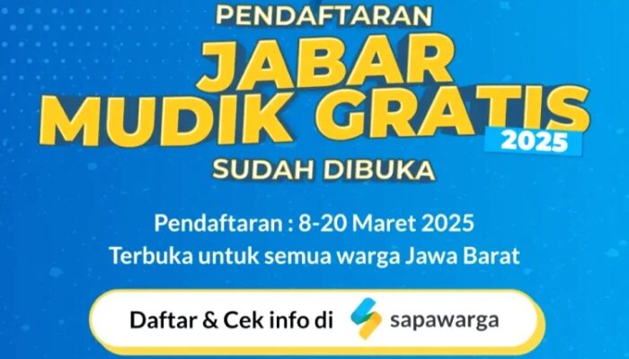Pemprov Jabar Siapkan 3.040 Tiket Mudik Gratis 2026, Pendaftaran via Sapawarga