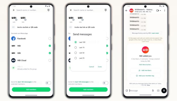 WhatsApp Luncurkan Fitur Riwayat Pesan Grup, Anggota Baru Tak Lagi Bingung