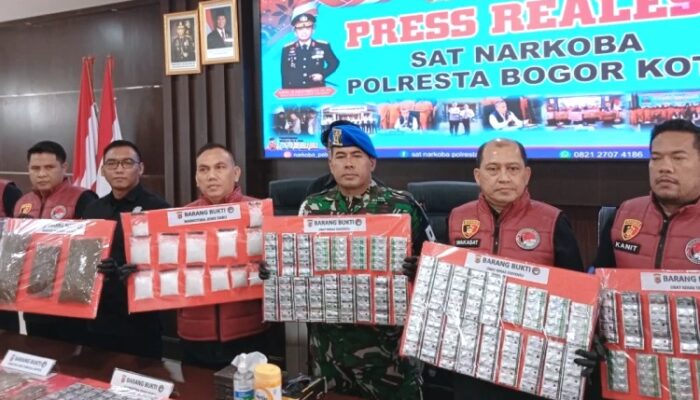 Polresta Bogor Kota Tangkap 65 Tersangka Narkoba dalam 5 Bulan, Sita 1,6 Kg Sabu