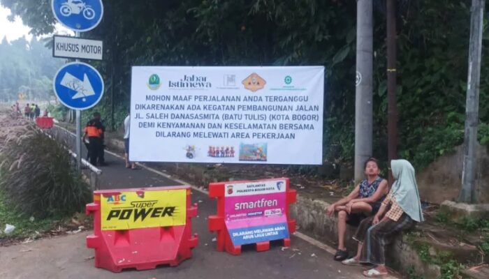 Jalan Saleh Danasasmita Ditutup Total, Proyek Leuweung Batutulis Mulai Dikebut