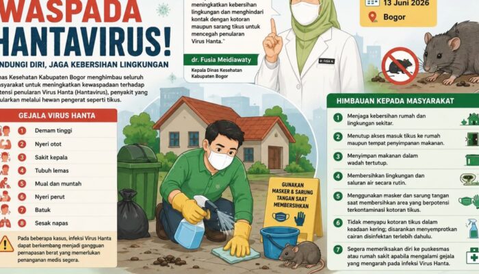 Warga Kabupaten Bogor Diingatkan Waspada Hantavirus, Dinkes Minta Segera Periksa Jika Alami Gejala Ini