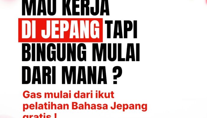 Mau Kerja di Jepang? Pelatihan Bahasa Jepang Gratis di Kabupaten Bogor Dibuka, Simak Syaratnya