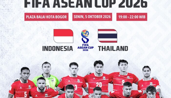 Jelang Final Indonesia vs Thailand, Pemkot Bogor Siapkan Nobar di Balai Kota